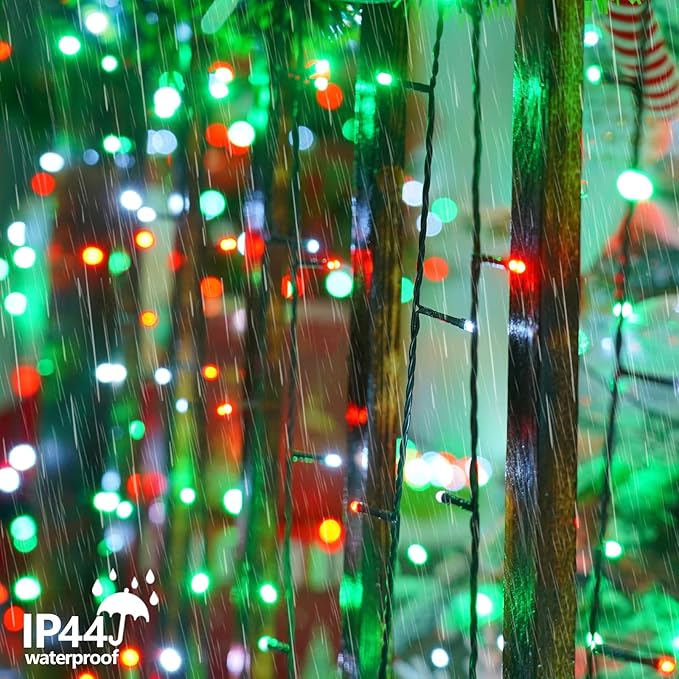 String Lights 165 ft with 500 LEDs, Red, Indoor and Outdoor Use