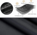 Furniture Set Cover for 3 Piece Patio Bar Set, Black Waterproof 600D Oxford