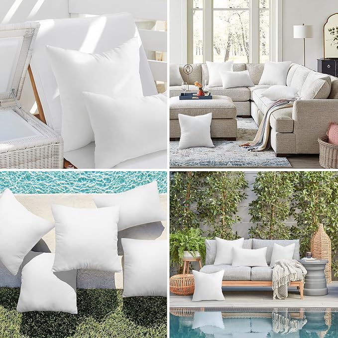 Ashler Outdoor Lumbar Pillows, 12 x 20 Outdoor Pillows, Summer Pillows Set of 4 - Image 6