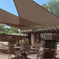 LOVE STORY Custom Size 6'x8'x10' Brown Sun Shade Sail Right Triangle Sunshade by LOVESTORY