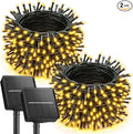 Brightown 2 Pack Solar String Lights Outdoor Waterproof, 92Ft 240 LED Solar by Brightown