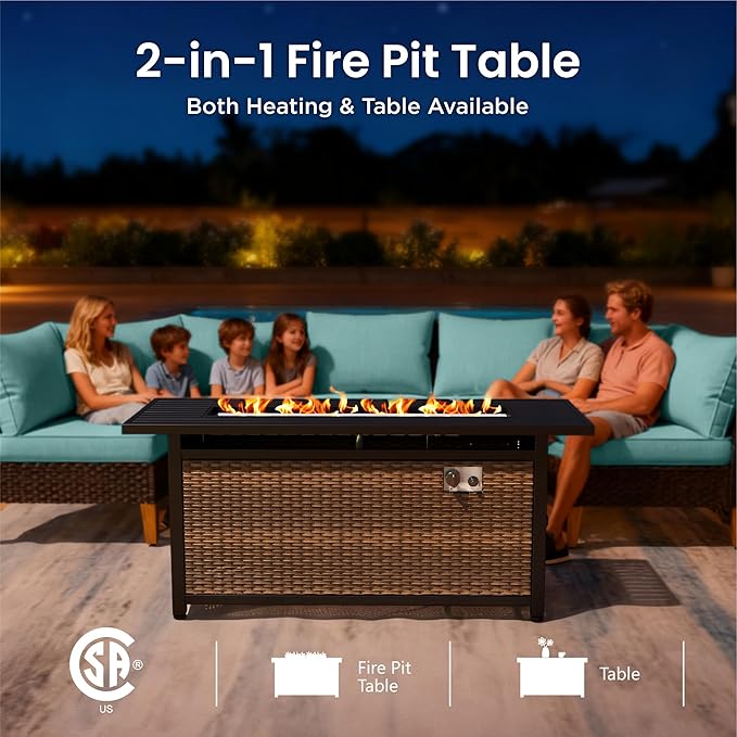 PHI VILLA 8-Piece Curved Patio Furniture Set - Image 7