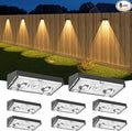 NIORSUN Solar Fence Lights, 8 Pack Deck Light, Led Lights Warm White Outdoor by NIORSUN