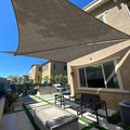 SUNLAX Sun Shade Sail 8' x 10' x 12.8' Brown Rectangle Canopy Sail Shade Cover by SUNLAX