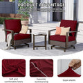 Cushion Covers, Stretch Fit 8-Pack for 20-27 Inch Patio Cushions in Claret