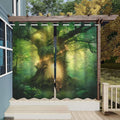 Outdoor Curtains Waterproof Green Polyester 2-Panel Set 36 x 84 Inch