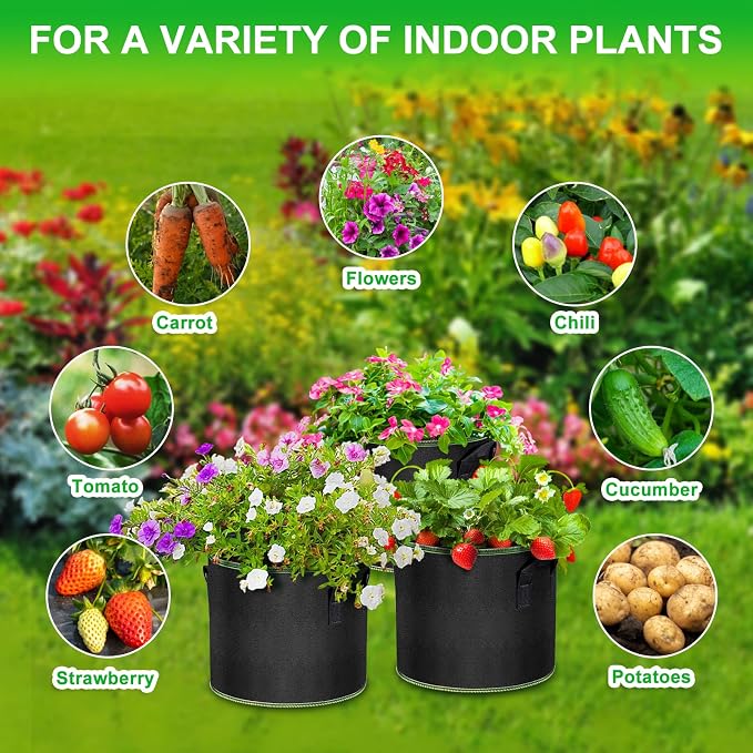 5 Gallon Grow Bags 12 Pack - Image 6