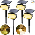 Fabrito Large Solar Spot Lights Outdoor 4 Pack, 1000 Lumens High Brightness by Fabrito