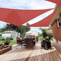 Patio Paradise 7' x 7' x 7' Sun Shade Sail Triangle Canopy Shade Cloth Fabric by Patio