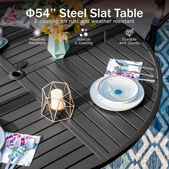 PHI VILLA 7 Pieces Outdoor Dining Set - Image 3