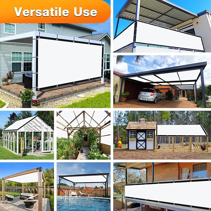 Artpuch Outdoor Pergola Shade Cover 9' X 14' Sun Shade Cloth - Image 6