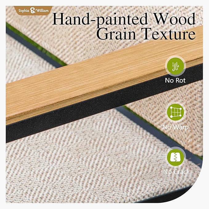Sophia & William Patio Dining Set 9 Pieces, Patio Table and Chairs Set - Image 4
