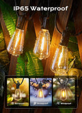 String Lights, 200FT Outdoor Patio Lights with 64 Shatterproof LED Bulbs