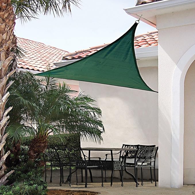 E&K Sunrise 16' x 16' x 16' Sun Shade Sail Triangle Canopy Shade Cover UV Block - Image 8