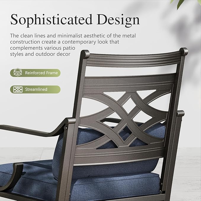 Sophia and William Swivel Patio Dining Set - Image 4