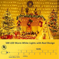 String Lights 500 LED, 165 ft Warm White, IP44 Waterproof Outdoor