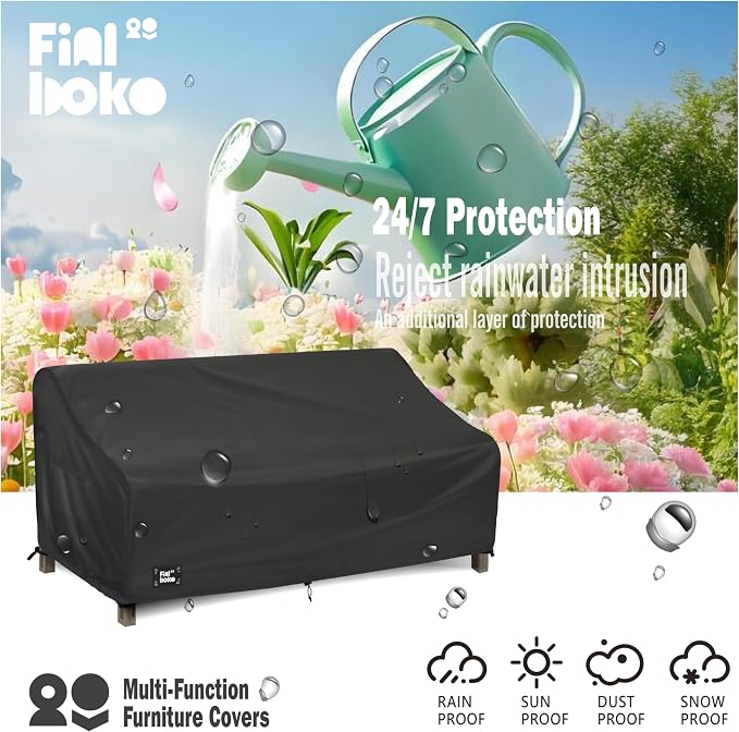 3-Seater Outdoor Couch Cover, 93Wx40Dx35H Inches Patio Furniture Covers - Image 4