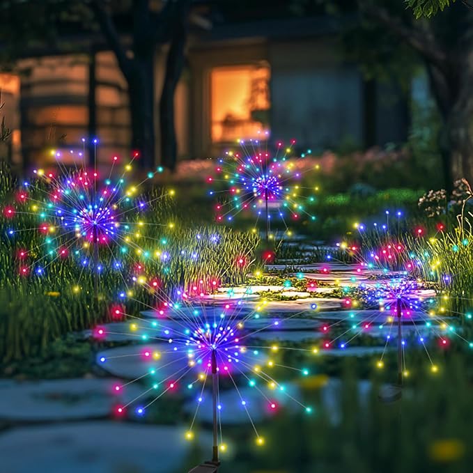 Garden Decor Solar Lights Outdoor, 120LED Waterproof Colorful Solar Fairy by PEVOROS