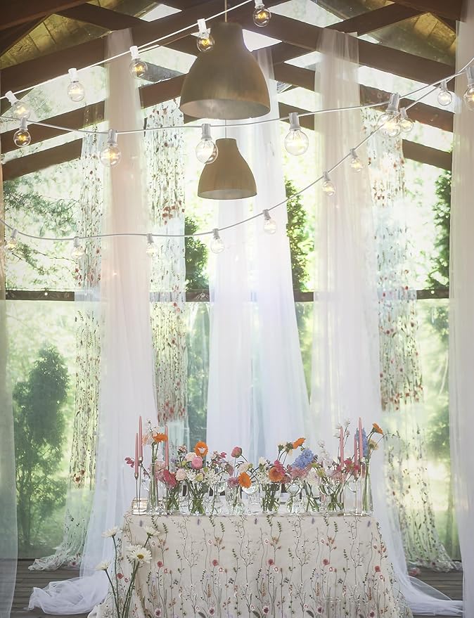 String Lights, 50 ft Globe G40 Bulbs, Warm White, Connectable
