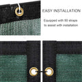 Garden Privacy Screen Fence Mesh, 5 ft x 50 ft, Green HDPE