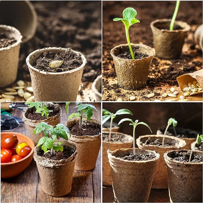 JERIA 50-Pack 3.15 Inch Peat Pots - Image 7