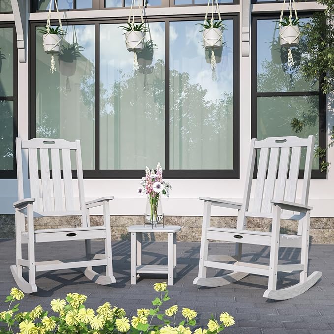 Oversized Rocking Chair Set of 8, Outdoor Rocking Chair - Image 2