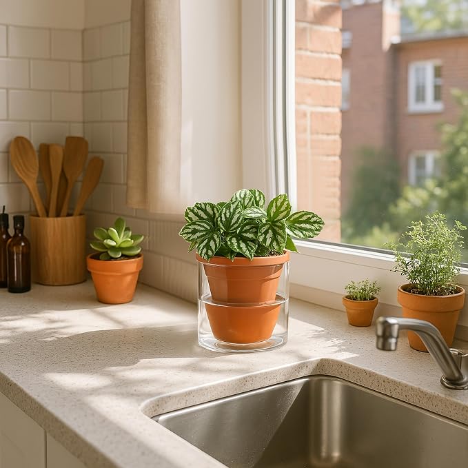 D'vine Dev 4 Inch Design Self Watering Pot - Image 2