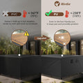 Furniture Set Cover, 110 x 110 Inch, Waterproof and UV-Resistant