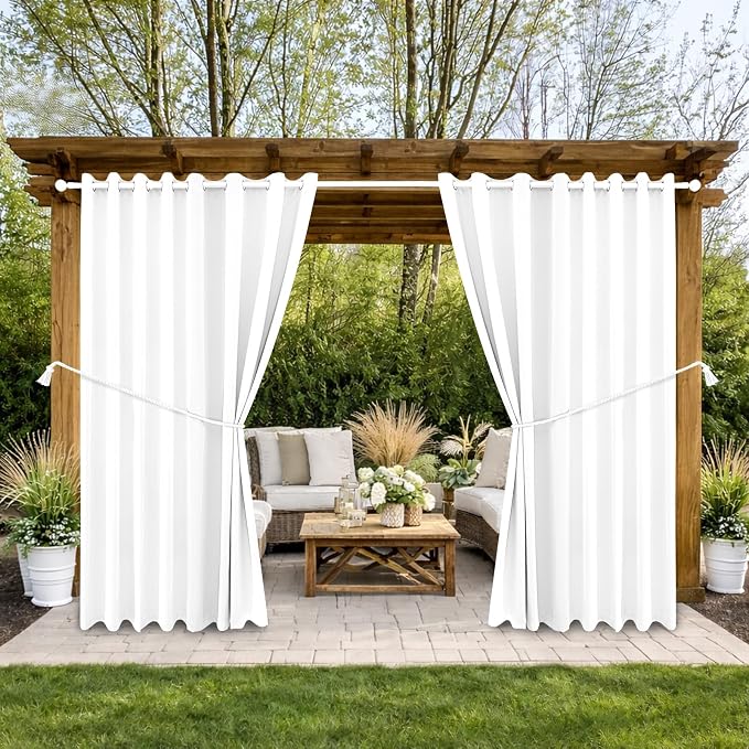 Waterproof Outdoor Curtain W105 x L108 by DivaenCamino