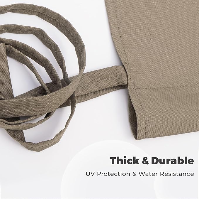 Canopy Replacement Top for Pergolas, 17 x 6.8 ft, Khaki Polyester