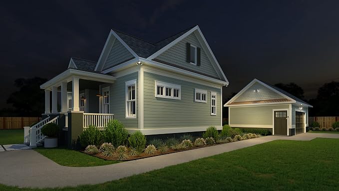 Lithonia Lighting HomeGuard 3-Light LED Outdoor Flood Lights, Outdoor LED Lights - Image 9