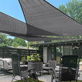 LOVE STORY Custom Size 7'x7'x7' Dark Grey Sun Shade Sail Triangle Sunhsade by LOVESTORY
