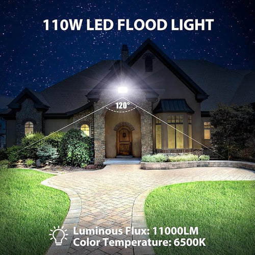 110W Flood Lights Outdoor, LED Work Light - Image 2