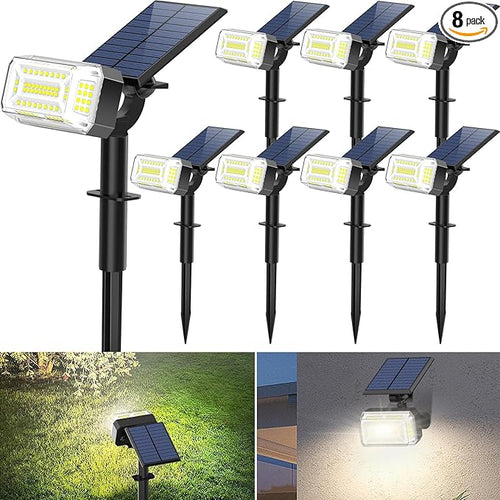 102 LED Solar Spot Lights Outdoor Waterproof IP65, Adjustable Landscape by WENATY