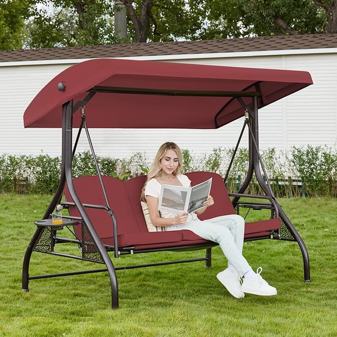Upgrade 180° Convertible Outdoor Swing by Oungelark