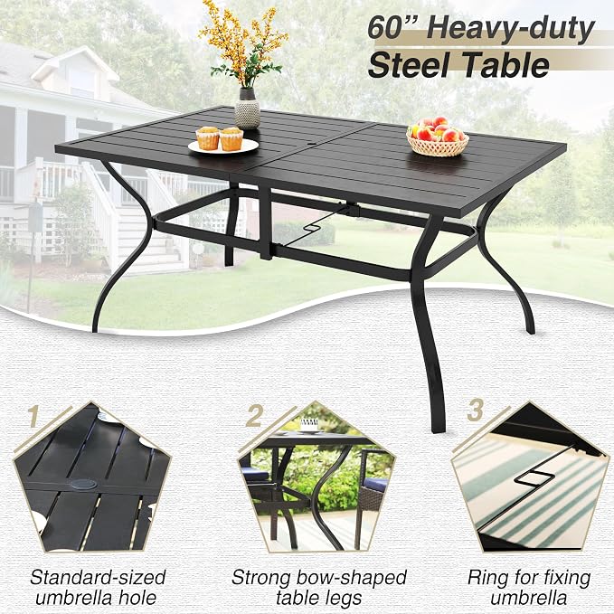 PHI VILLA 7 Piece Outdoor Dining Set - Image 2