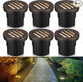 LEONLITE Dia. 4 Inch Well Lights Landscape LED In Ground, Grated Top, 5 Color by LEONLITE