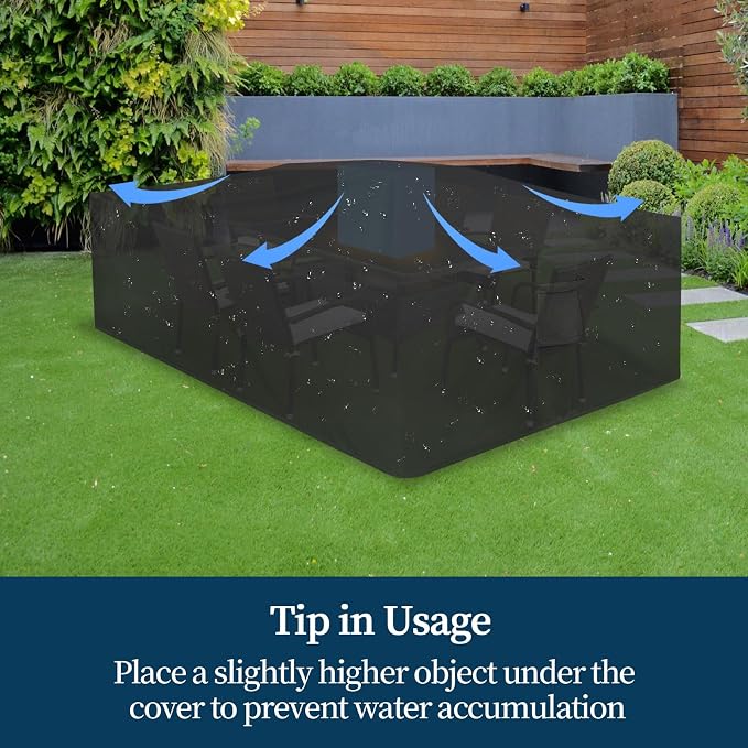 Easy-Going Patio Furniture Set Cover Waterproof Outdoor Square Table Cover - Image 7