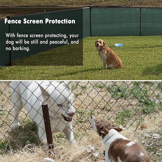 UPGRADE Privacy Fence Screen 4'x1' Dark Green Outdoor 90% Visibility Blockage - Image 7