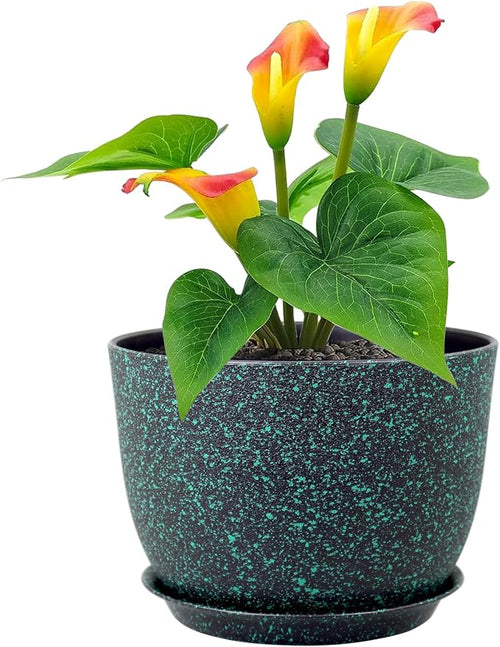 12 inch Large Plant Pots, Plastic Planters by Meowell
