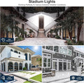 Flood Security Light 240W LED, 5000K IP65 Waterproof Outdoor