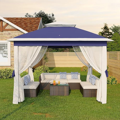 11'x11 Pop-Up Gazebo, Instant Outdoor Canopy Tent by GarveeLife