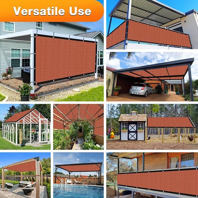 Artpuch 90% Sun Shade Cloth, 8 x 9 FT Pergola Shade Cover Canopy - Image 6