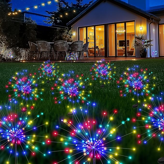 Garden Decor Solar Lights Outdoor, 120LED Waterproof Colorful Solar Fairy by PEVOROS