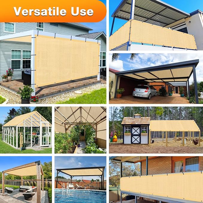 Artpuch Outdoor Pergola Shade Cover 5' X 7' Sun Shade Cloth - Image 6