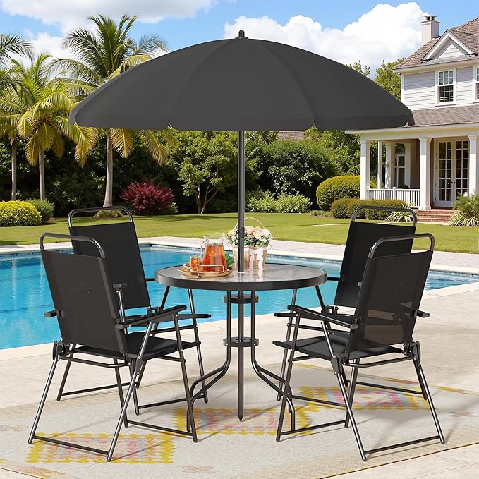 Shintenchi 6 Piece Patio Dining Set by Shintenchi