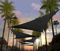 Amgo Custom Size 20' x 20' x 20' Black Triangle Sun Shade Sail UPF50+ AGTAPRT12 by Amgo