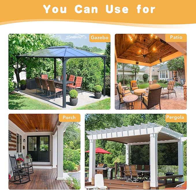 HolidayIdeas Outdoor Curtains for Patio Waterproof, 4 Panels - Image 6