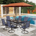 PHI VILLA 8 Piece Patio Dining Set by PHIVILLAThepioneerofcomfortablehouseholdsupplies