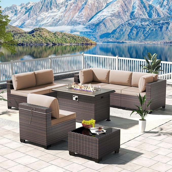 Kullavik 8 Pieces Outdoor Patio Furniture Set by KULLAVIK